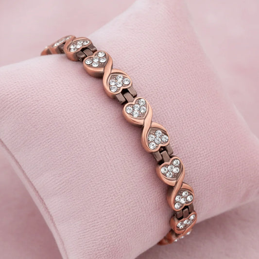 The "Heartfelt Glow" Crystal Bracelet